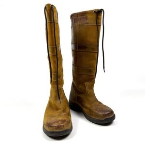 Dublin River Country Boots III Womens Sz 8.5 Honey Brown Leather Waterproof